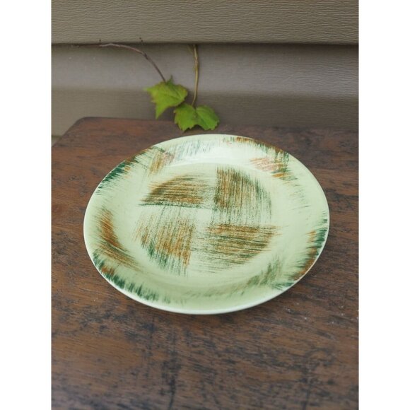 3  Vernon Kilns Raffia 6" Bread & Butter Plates - Picture 2 of 3